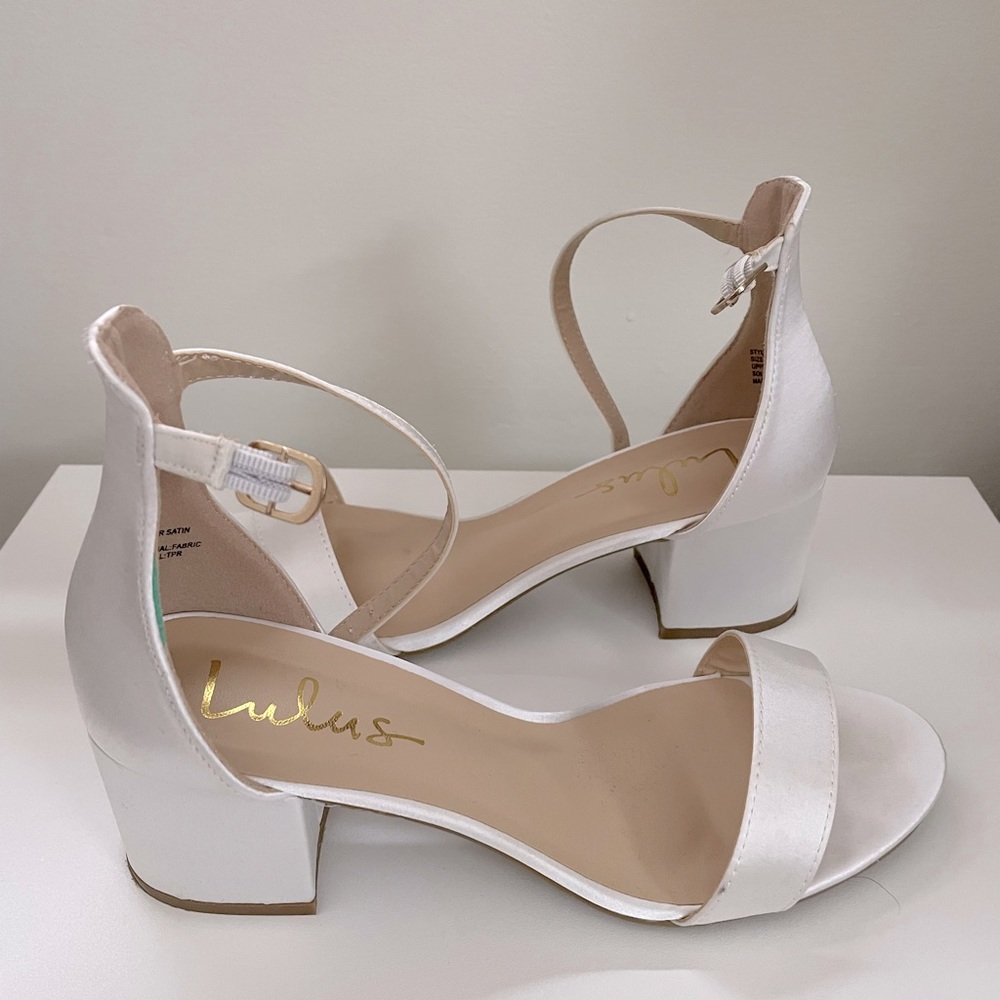Lulu’s Satin Block Heels